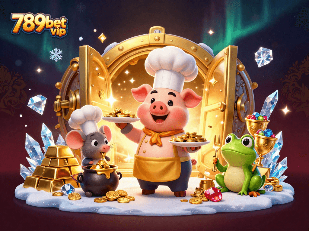 Join the excitement at 789bet vip with colorful gold treasures and festive characters!