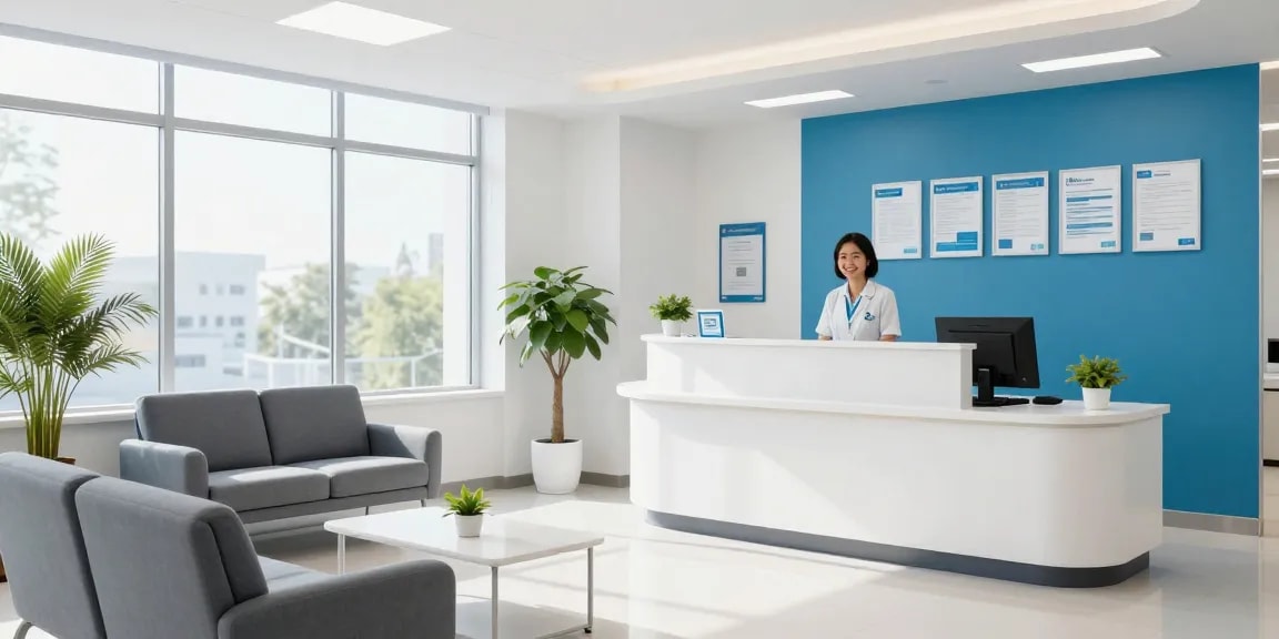 "BL555 healthcare provider offering quality services, patient care in a professional medical clinic."