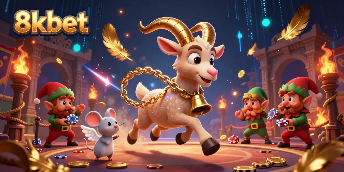 Join the thrilling action at 8xbet's festive casino with Krampus and mischievous gremlins.