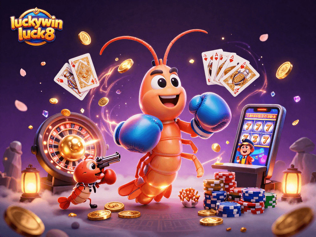 Experience the excitement of luckywin luck8 with vibrant casino elements and dynamic characters.
