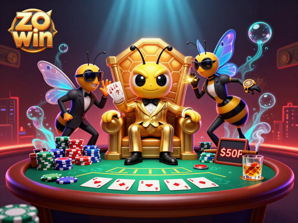 Engage with zo win and the thrilling poker scene featuring dynamic characters and vibrant casino elements.