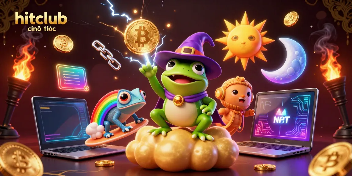 Experience the excitement of gaming at hitclub chính thức with a dazzling display of animated characters and golden coins.