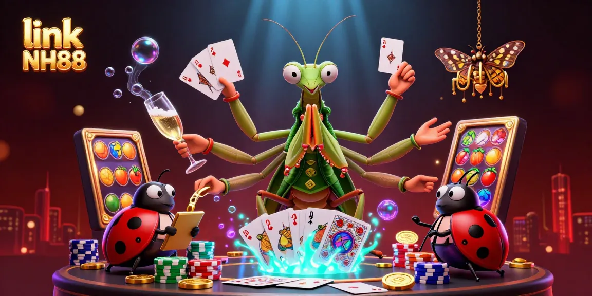 Experience excitement at link NH88 with a colorful 3D casino scene packed with dynamic gambling elements.