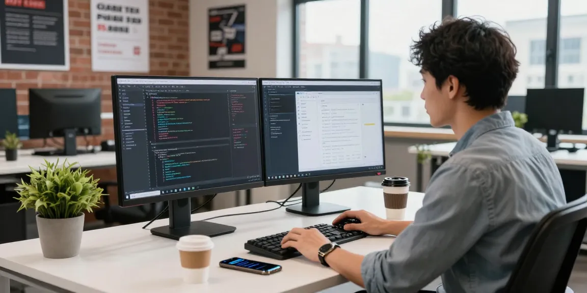 快连 network acceleration platform showcased in a modern tech workspace.
