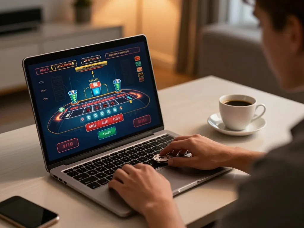 hwg500 alternatif player betting on live dealer blackjack, showcasing an engaging online gaming experience and modern atmosphere.