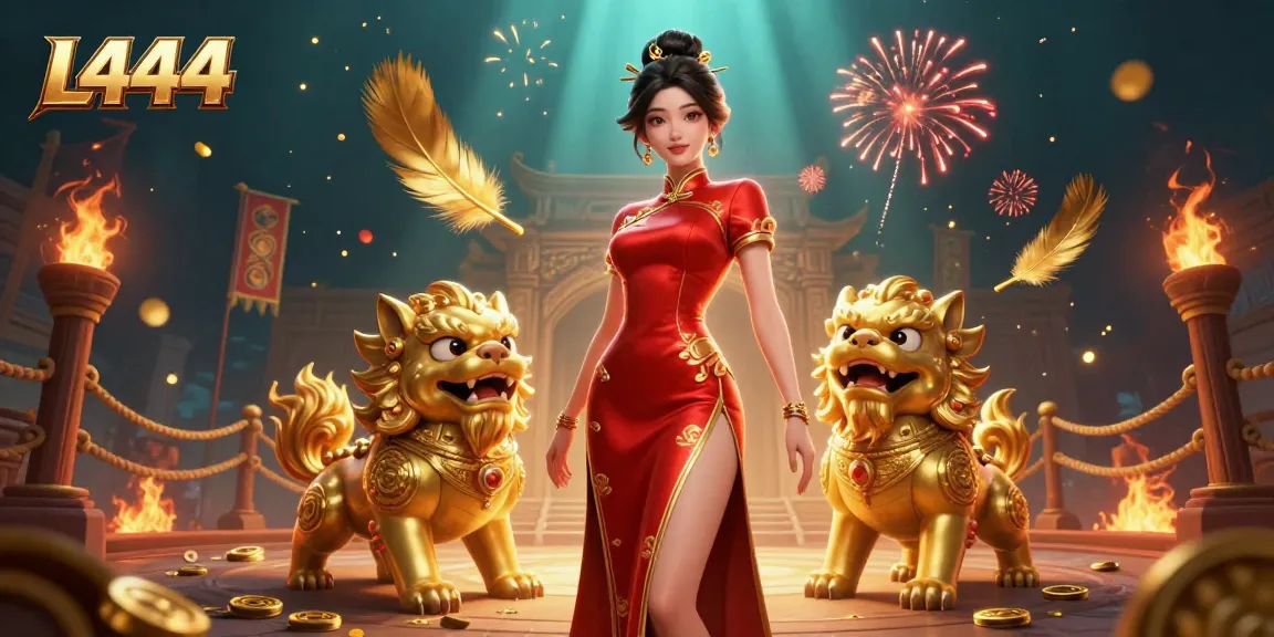 L444 casino offers thrilling gaming experiences with vibrant, festive atmosphere and decorative elements.