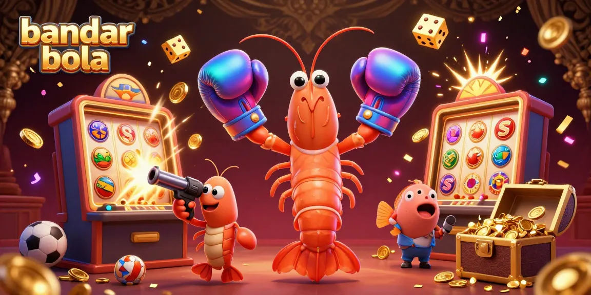 Experience thrilling bandar bola and sports betting action with vibrant characters and exciting game elements.