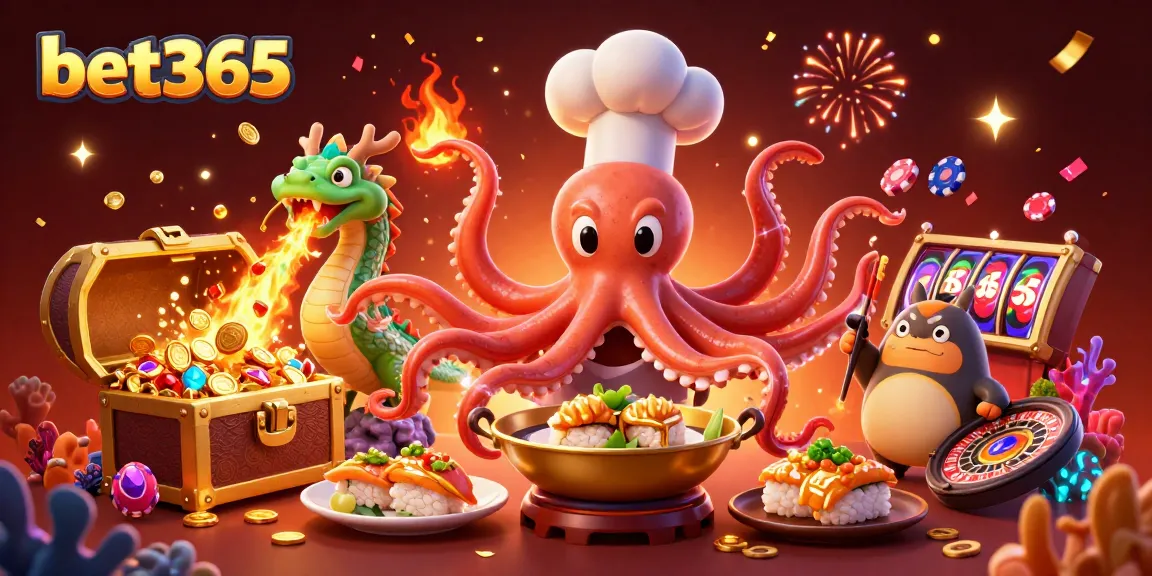 Experience thrilling action with bet365's vibrant casino gaming scene featuring colorful characters.