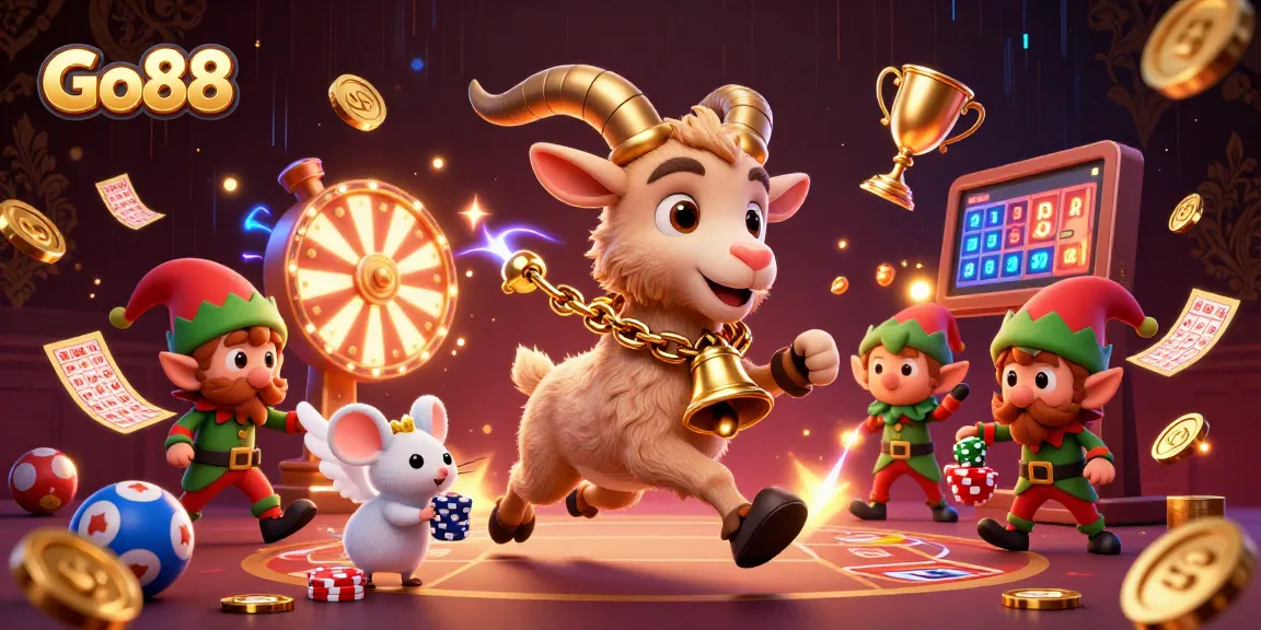 Engage with Go88's vibrant gaming adventure featuring lively character dynamics and thrilling lottery elements.