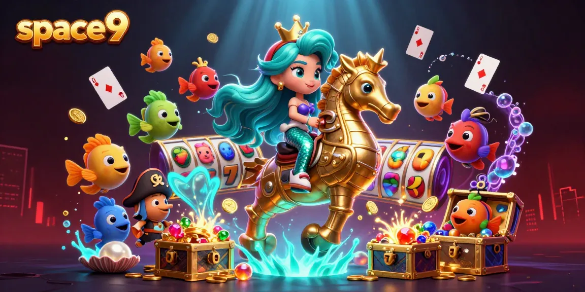 spin the reels with space9 in a vibrant underwater casino adventure featuring playful characters